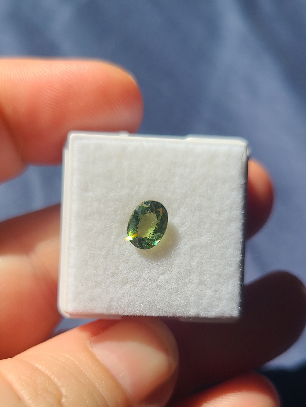 Green Songea Sapphire Gemstone